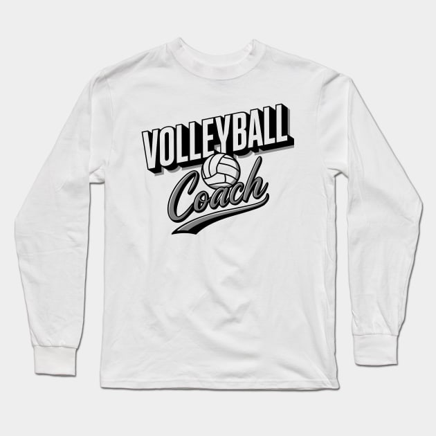 Volleyball Coach | Sports lover gifts Long Sleeve T-Shirt by T-shirt US